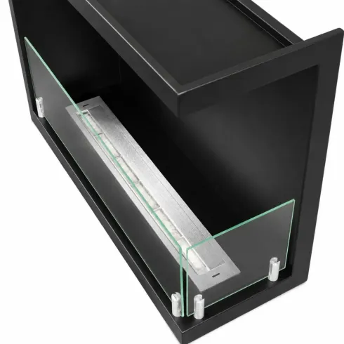 Camino Bioetanolo da Incasso Angolare Destro Nero 3 kW Bruciatore 1,5L