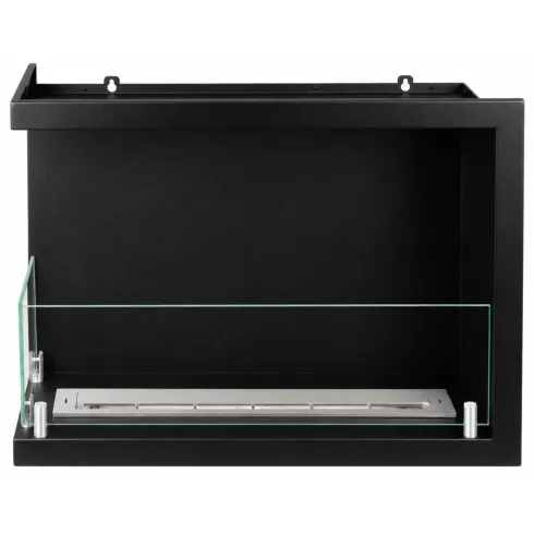 Camino Bioetanolo Incasso Angolare Sinistro Nero 3 kW Bruciatore 1,5L