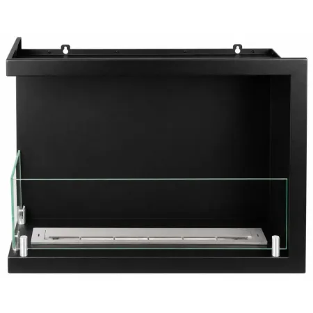 Camino Bioetanolo Incasso Angolare Sinistro Nero 3 kW Bruciatore 1,5L