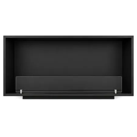 Camino Bioetanolo da Incasso Frontale 150x30 cm 4kW Nero Bruciatore 3L