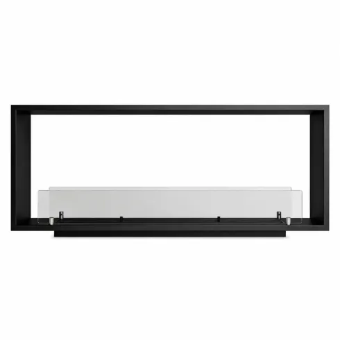 Camino a Bioetanolo da Incasso Bifacciale 120x30x50 cm 4 kW Nero 3L