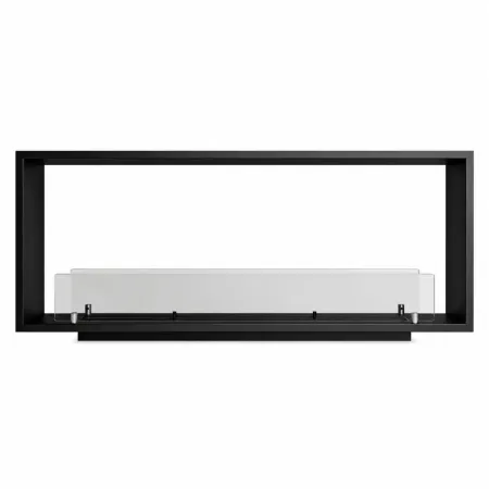 Camino a Bioetanolo da Incasso Bifacciale 120x30x50 cm 4 kW Nero 3L