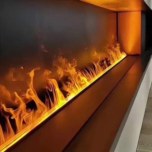 Camino a Vapore Acqueo Effetto Fiamma 3D da Incasso con App 147 Colori