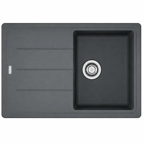 Lavello 1 Vasca 78x50 cm Fragranite Grafite Gocciolatoio Reversibile
