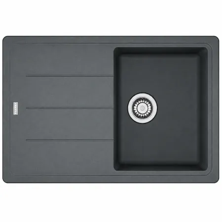Lavello 1 Vasca 78x50 cm Fragranite Grafite Gocciolatoio Reversibile