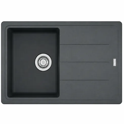 Lavello 1 Vasca 78x50 cm Fragranite Grafite Gocciolatoio Reversibile