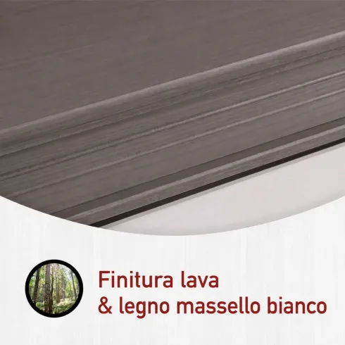 Comodino con Cassetto per Camera da Letto in Legno Bianco Grigio