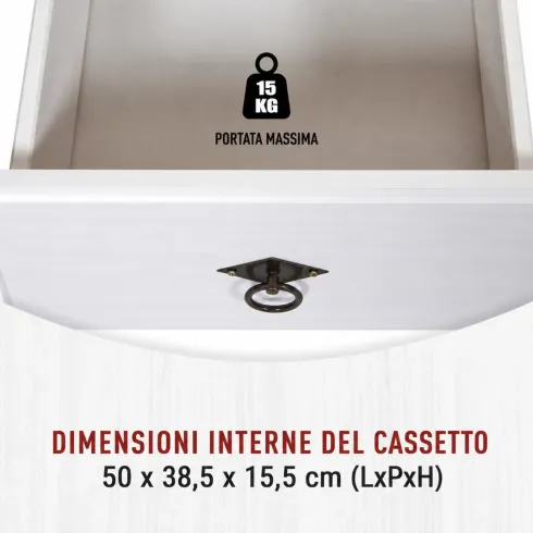 Mobile Porta TV con 2 Ante Cassetto Legno Bianco Grigio da Soggiorno