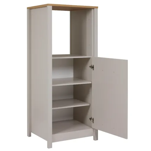 Colonna Cucina per Frigo Forno Mobile Beige Rovere Anta Reversibile