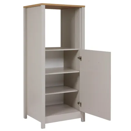 Colonna Cucina per Frigo Forno Mobile Beige Rovere Anta Reversibile