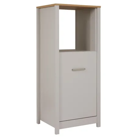 Colonna Cucina per Frigo Forno Mobile Beige Rovere Anta Reversibile