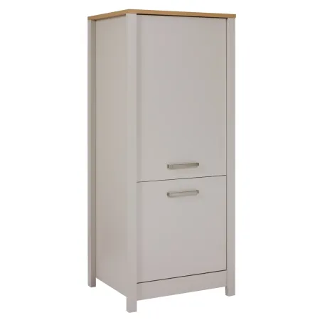 Colonna Cucina per Frigo Freezer Mobile Beige Rovere 2 Ante Reversibili