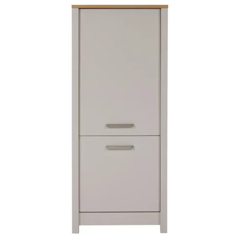Colonna Cucina per Frigo Freezer Mobile Beige Rovere 2 Ante Reversibili