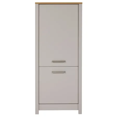 Colonna Cucina per Frigo Freezer Mobile Beige Rovere 2 Ante Reversibili