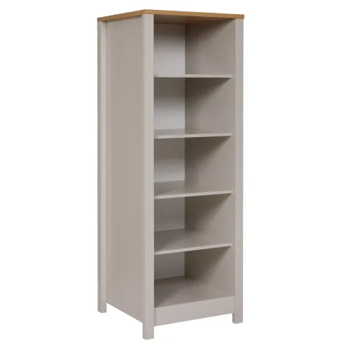 Mobile Scaffale Cucina Aperto con 4 Ripiani Regolabili Beige Rovere