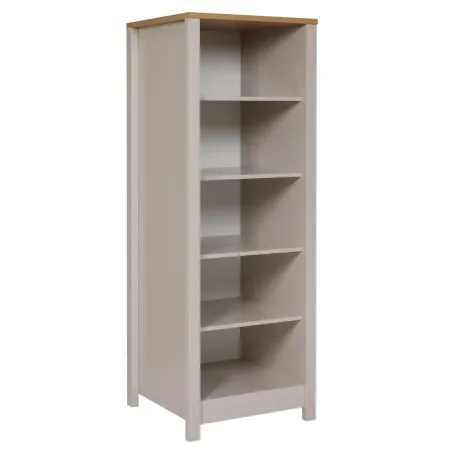 Mobile Scaffale Cucina Aperto con 4 Ripiani Regolabili Beige Rovere