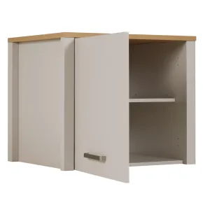 Pensile Cucina Singolo Beige Rovere con Anta Soft-Close 70x60x60,5 cm 2