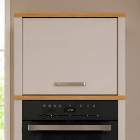 Pensile Cucina Singolo Beige Rovere con Anta Soft-Close 70x60x60,5 cm