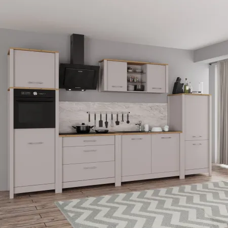Pensile Cucina Singolo Beige Rovere con Anta Soft-Close 70x60x60,5 cm