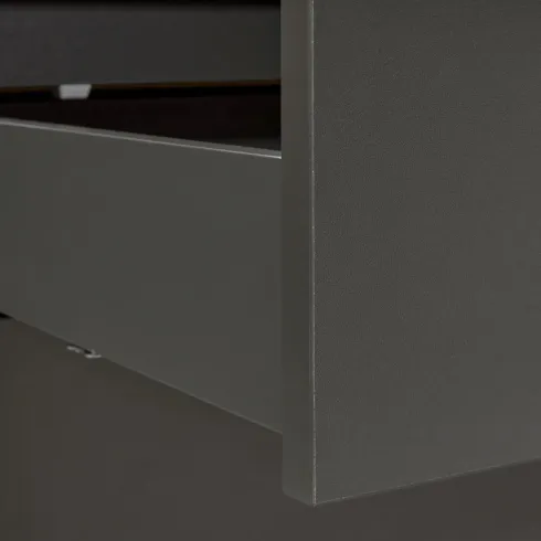 Mobile Base per Cucina Piano Cottura con 3 Cassetti Antracite Rovere