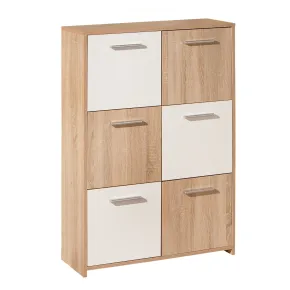 Credenza Buffet Moderna Bianco Rovere Sonoma Mobile Dispensa Soggiorno Salotto