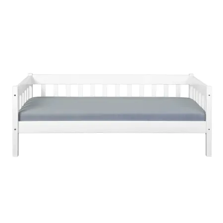 Divano Letto 90x200 Bianco Singolo a Doghe Possibile Letto Estraibile Cameretta | BricoShop24