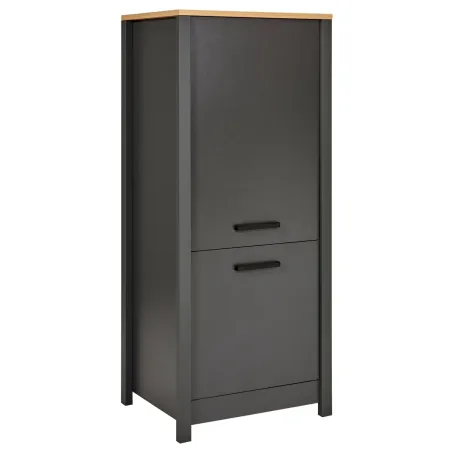 Colonna Cucina Frigo Freezer Mobile Antracite Rovere Ante Reversibili