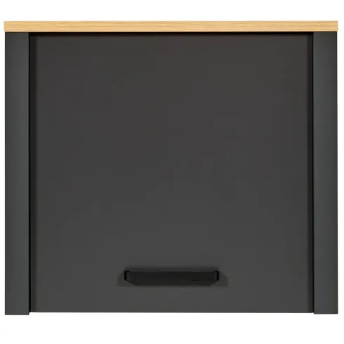 Pensile Cucina Singolo Antracite Rovere con Anta Soft-Close 70x60 cm