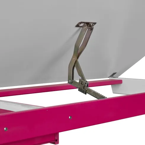 Scrivania per Bambini Regolabile con Cassetto in Legno Bianco Rosa