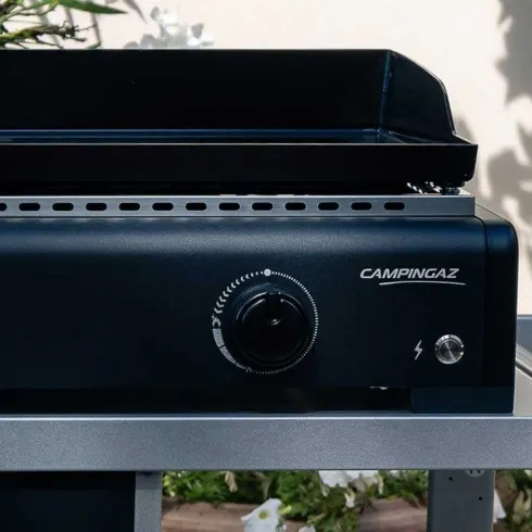 Barbecue a Gas 2 Fuochi Campingaz Piastra Smaltata Bruciatori Nero