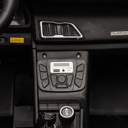 Auto Elettrica per Bambini Audi R8 Big 24V Bianco con Sedile in Pelle