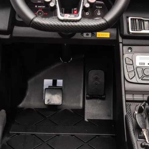 Auto Elettrica per Bambini Audi R8 Big 24V Grigio con Sedile in Pelle