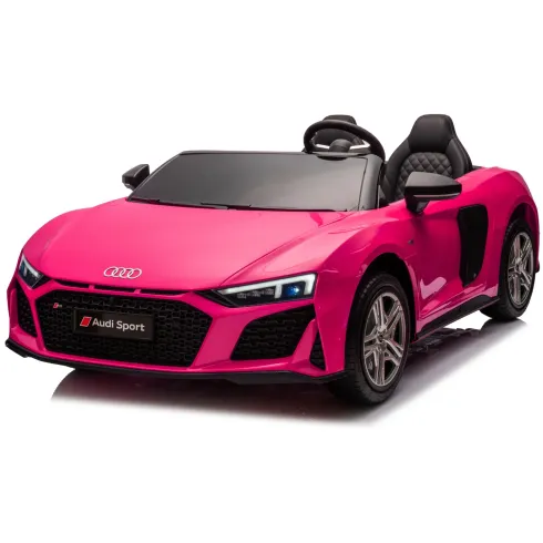 Auto Elettrica per Bambini Audi R8 Big 24V Rosa con Sedile in Pelle