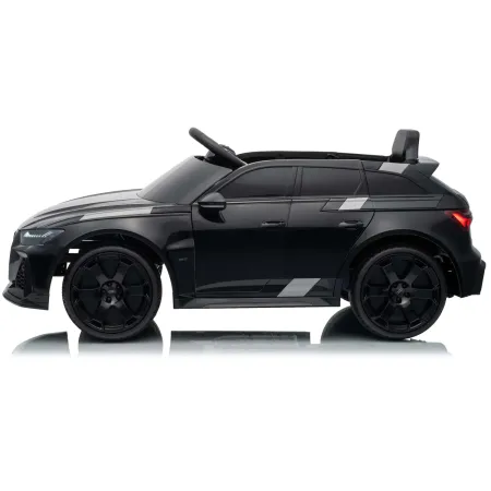 Auto Elettrica Bambini Audi RS6 GT Nero 12V con LED Radiocomando