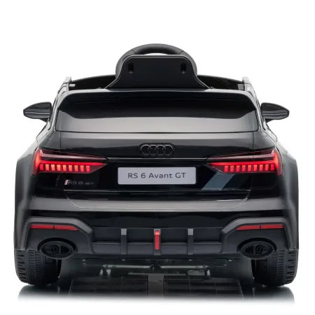 Auto Elettrica Bambini Audi RS6 GT Nero 12V con LED Radiocomando