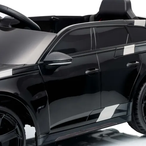 Auto Elettrica Bambini Audi RS6 GT Nero 12V con LED Radiocomando