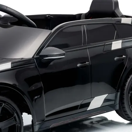 Auto Elettrica Bambini Audi RS6 GT Nero 12V con LED Radiocomando