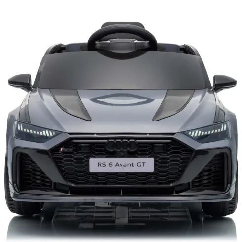 Auto Elettrica Bambini Audi RS6 GT Grigio 12V con LED Radiocomando