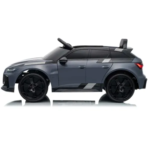 Auto Elettrica Bambini Audi RS6 GT Grigio 12V con LED Radiocomando