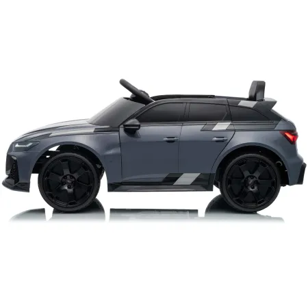Auto Elettrica Bambini Audi RS6 GT Grigio 12V con LED Radiocomando