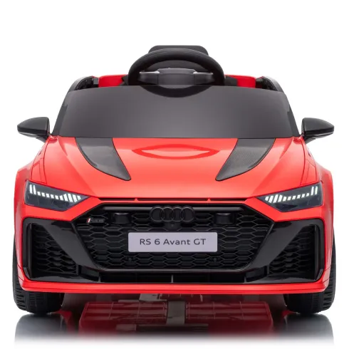 Auto Elettrica Bambini Audi RS6 GT Rosso 12V con LED Radiocomando