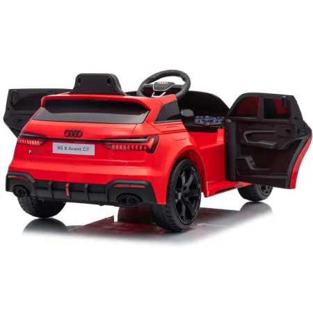 Auto Elettrica Bambini Audi RS6 GT Rosso 12V con LED Radiocomando
