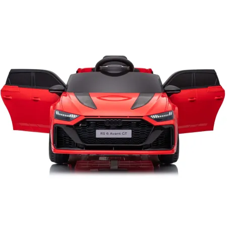 Auto Elettrica Bambini Audi RS6 GT Rosso 12V con LED Radiocomando