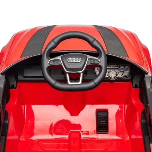 Auto Elettrica Bambini Audi RS6 GT Rosso 12V con LED Radiocomando