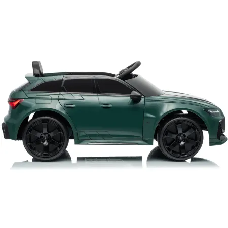 Auto Elettrica Bambini Audi RS6 GT Verde 12V con LED Radiocomando