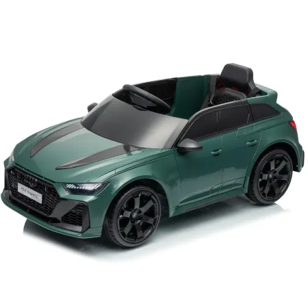 Auto Elettrica Bambini Audi RS6 GT Verde 12V con LED Radiocomando