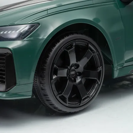 Auto Elettrica Bambini Audi RS6 GT Verde 12V con LED Radiocomando
