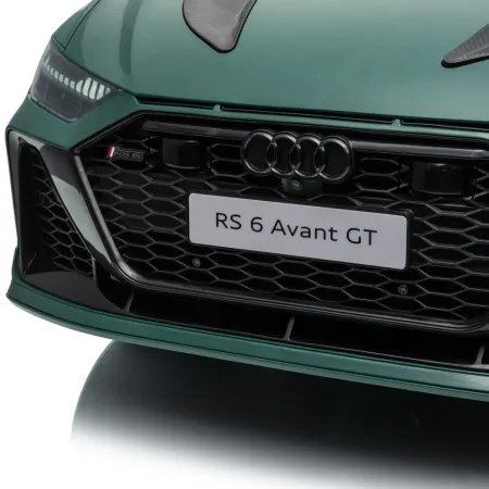 Auto Elettrica Bambini Audi RS6 GT Verde 12V con LED Radiocomando