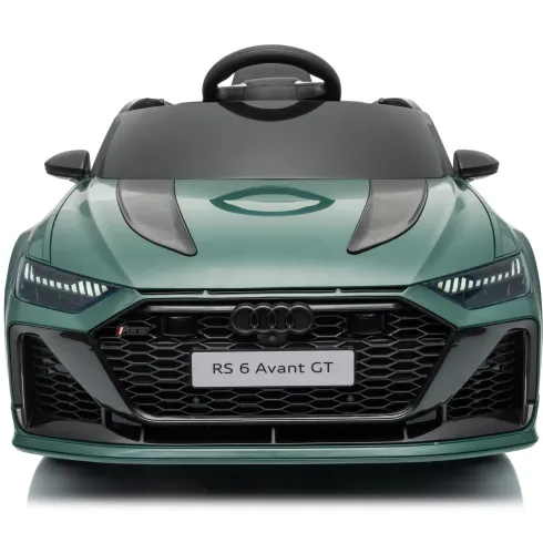 Auto Elettrica Bambini Audi RS6 GT Verde 12V con LED Radiocomando