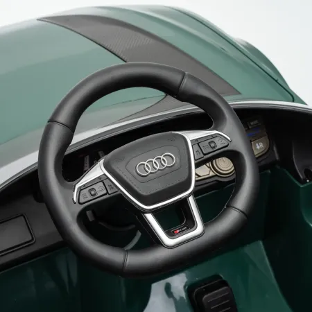 Auto Elettrica Bambini Audi RS6 GT Verde 12V con LED Radiocomando